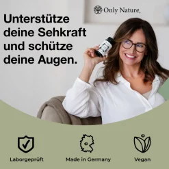 Only Nature® Lutein 20mg (4 mg Zeaxanthin) in Deutschland produziert & laborgeprüfte Augenkapseln><noscript><img width=