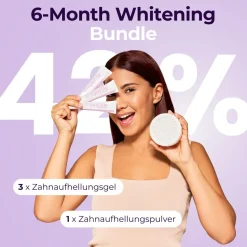 OnlySmile® 6-Month Whitening Bundle – 3x Whitening Gel & 1x Zahnpulver><noscript><img width=