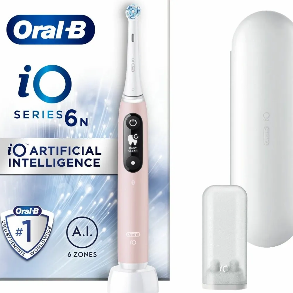 Oral-B iO Series 6n elektrische Zahnbürste Pink Sand iO6>