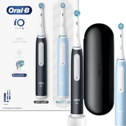 Oral-B iO Series 3n mattschwarz/ice blue - inkl. 2. Handstück Elektrische Zahnbürste| New
