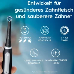 Oral-B iO Series 3n mattschwarz/ice blue - inkl. 2. Handstück Elektrische Zahnbürste| New