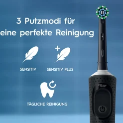 Oral-B Vitality Pro Elektrische Zahnbürste, 3 Putzmodi für Zahnpflege, Designed by , blau #Vi|BRAUN Sale