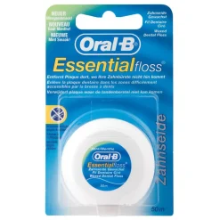 ® Zahnseide Essentialfloss mint gewachst 50 m><noscript><img width=