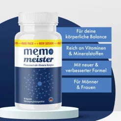 Original Memo Meister Kapseln – Ergänzung für Ihr Fokus- und Gedächtnisziel| Online