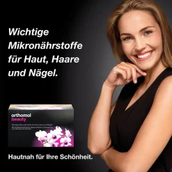 Beauty für Frauen - für Haut, Haare und Nägel, mit Hyaluronsäure, Kollagen und Coenzym Q10 - Nachfüllpackung mit Trinkampullen|Orthomol New