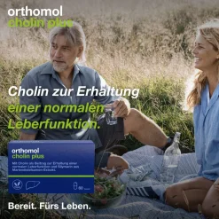 Cholin Plus - zur Erhaltung einer normalen Leberfunktion - mit Silymarin aus Mariendistel-Extrakt|Orthomol Clearance