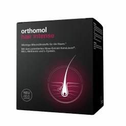 Hair Intense - Mikronährstoffe für schönes Haar - mit Biotin, Kupfer, Zink und dem patentierten KeraLiacin - Kapseln>Orthomol Outlet