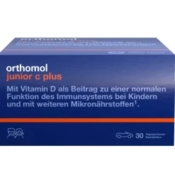junior C plus - mit Vitamin C als Beitrag zu einer normalen Funktion des Immunsystems - Mandarine/Orangen-Geschmack - Kautabletten>Orthomol