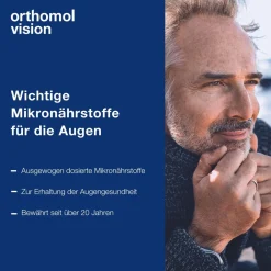 Vision - wichtige Mikronährstoffe für die Augen - Nahrungsergänzung mit Lutein, Zeaxanthin, Omega-3-Fettsäure – Kapseln|Orthomol Best