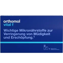 Vital f - Mikronährstoffe für Frauen - bei Müdigkeit und Erschöpfung - mit B-Vitaminen, Omega-3 und Magnesium - Trinkampullen/Kaps.>Orthomol Outlet