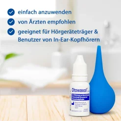 Otowaxol Kombi-Packung - Ohrenschmalzentferner zur sanften Ohrenreinigung, inkl. Ohrenspritze| Sale