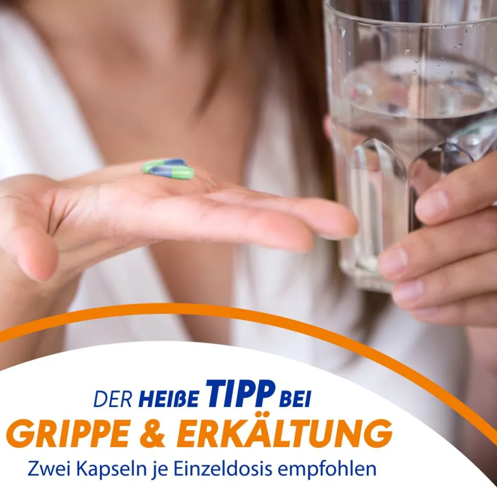 OtriComplex Erkältungskapseln 500 mg Paracetamol, 6,1 mg Phenylephrinhydrochlorid, 100 mg Guaifenesin| Hot