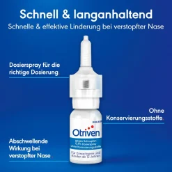 Otriven gegen Schnupfen 0,1 % Dosierspray ohne Konservierungsstoffe| Online