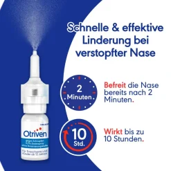 gegen Schnupfen 0,1 % Dosierspray ohne Konservierungsstoffe|Otriven New