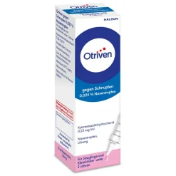 gegen Schnupfen 0,025 % Nasentropfen, 10 ml, für Babys und Kleinkinder|Otriven Discount