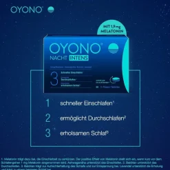 OYONO® Nacht Intens mit 1,9mg Melatonin und Ashwagandha, Baldrian, Lavendel><noscript><img width=