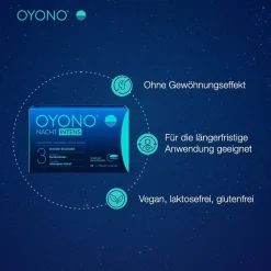 OYONO® Nacht Intens mit 1,9mg Melatonin und Ashwagandha, Baldrian, Lavendel><noscript><img width=
