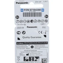 PR675 Hörgerätebatterien|Panasonic New