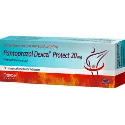 Dexcel® Protect 20 mg, bei Sodbrennen und saurem Aufstoßen>Pantoprazol Online