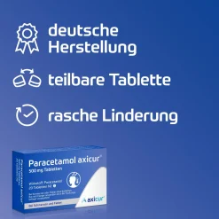 Paracetamol axicur® 500 mg Tabletten><noscript><img width=