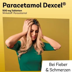 Paracetamol Dexcel® 500 mg, bei leichten bis mäßig starken Schmerzen><noscript><img width=