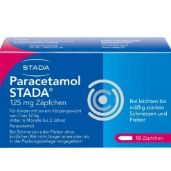 ® 125 mg Zäpfchen|Paracetamol Stada Clearance