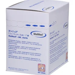 Mullkompressen 7,5 cm x 7,5 cm steril 8-fach><noscript><img width=