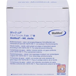 Mullkompressen 7,5 cm x 7,5 cm steril 8-fach><noscript><img width=
