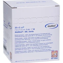Mullkompressen 7,5 cm x 7,5 cm steril 8-fach><noscript><img width=