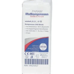 Mullkompressen 5 cm x 5 cm unsteril 8-fach><noscript><img width=