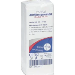 Mullkompressen 5 cm x 5 cm unsteril 8-fach><noscript><img width=
