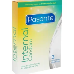 *Internal Condom* Femidom, latexfreie Frauenkondome|Pasante Sale