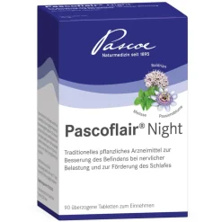 ® Night 3-fache Pflanzenkraft aus Baldrian, Melisse und Passionsblume für einen erholsamen Schlaf>Pascoflair Best