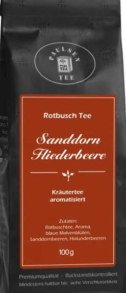 Paulsen Sanddorn Fliederbeere Rotbuschtee| Online