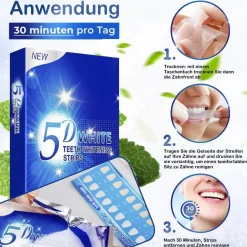 5D White Strips Zahnaufhellungstreifen Weiße Zähne Bleaching><noscript><img data-lazyloaded=