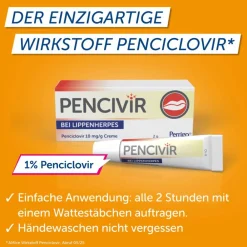 Pencivir bei Lippenherpes Penciclovir 10mg/g Creme| Best