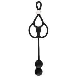 Penis-/Hodenring „Triple Ball/Cock Ring with Anal Beads“ mit Analkugeln>REBEL Outlet