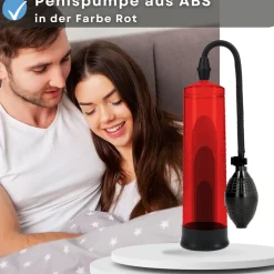 Penispumpe mit Pumpball - Rot - Lovelyness|Easytoys Best