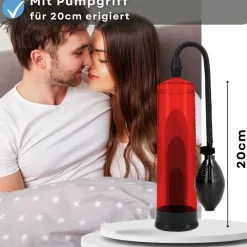Penispumpe mit Pumpball - Rot - Lovelyness|Easytoys Best