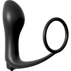 Penisring „Vibrating Plug“ mit batteriebetriebenem Vibro-Analplug| Vibration| analfantasy collection> Outlet