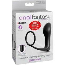 Penisring „Vibrating Plug“ mit batteriebetriebenem Vibro-Analplug| Vibration| analfantasy collection><noscript><img width=
