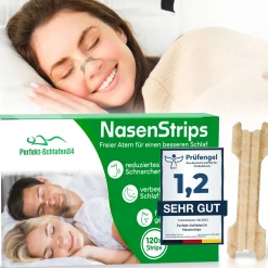 Perfekt-Schlafen24 - 120 x Starke Nasenpflaster gegen Schnarchen| Online
