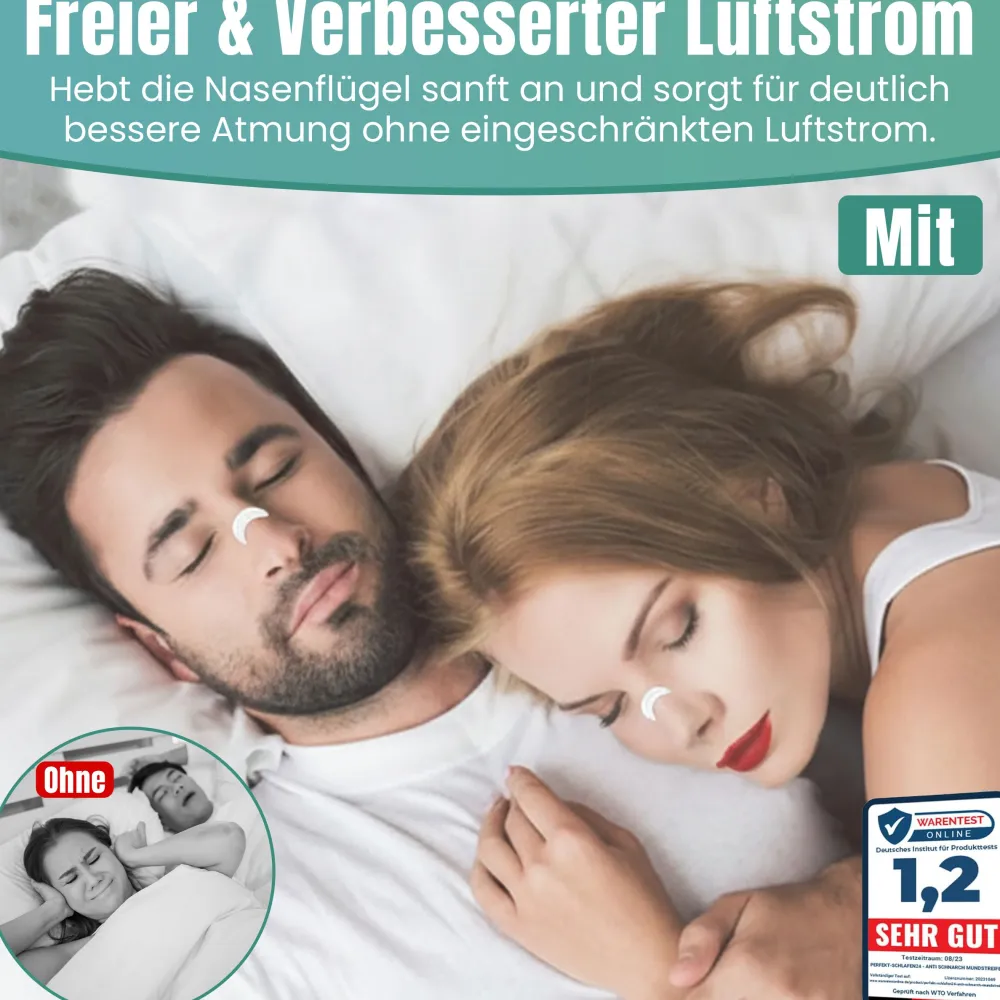 Perfekt-Schlafen24 - 30 x Transparente Antischnarch Nasenpflaster| Best