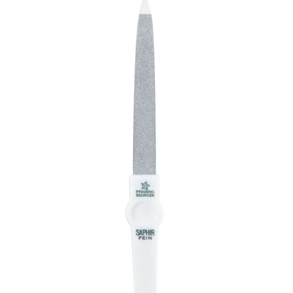 ® Saphir-Nagelfeile weiß doppelseitig grob/fein 130 mm 1202>Pfeilring
