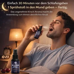 Pharma Health | Melatonin Spray mit fruchtigem Kirsch Aroma| Best