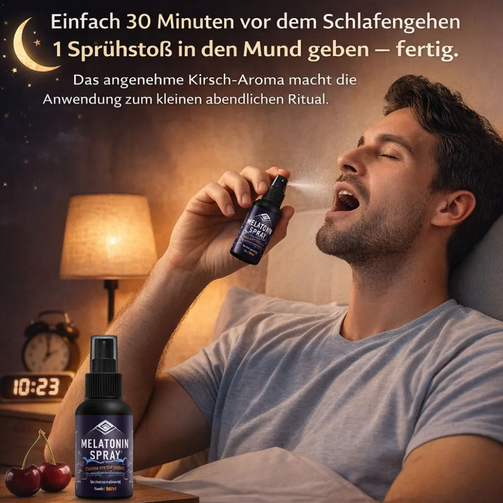 Pharma Health | Melatonin Spray mit fruchtigem Kirsch Aroma| Best