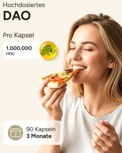 ® DAO Kapseln vegan - 1.000.000 HDU pro Kapsel - DAO-Enzym aus Erbsen>plantomol Sale
