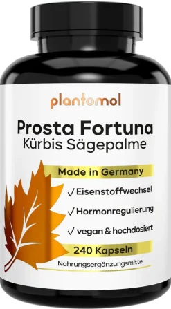 ® Prostata Komplex mit Kürbiskern Sägepalme Pinienrinde und 6 Weiteren - Prosta Fortuna>plantomol Clearance