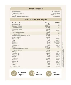 ® Rapunzel Haarkapseln - Haarvitamine mit Biotin Zink Selen Hirse - 26 Inhaltsstoffe><noscript><img width=