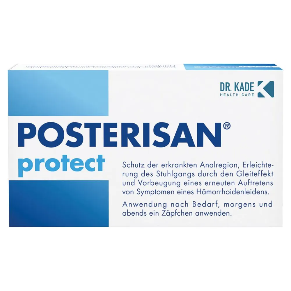 protect Hämorrhoidenzäpfchen bei Reizungen, als Hautschutz und zur Prophylaxe, 25 Stk>Posterisan Clearance